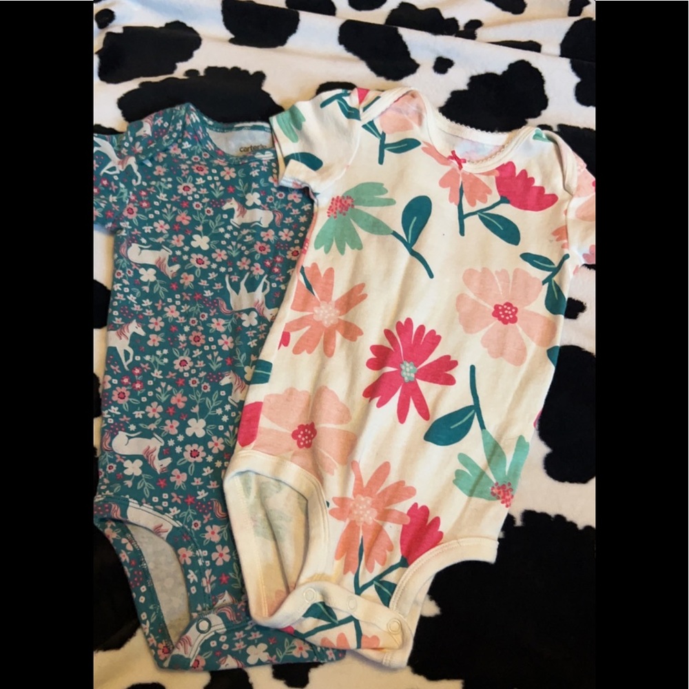 2 baby girl onesies